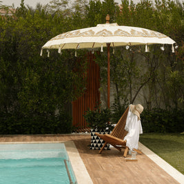 bali style patio umbrellas BALI UMBRELLA WITH PRINT/OUTDOOR/WOOD CUTURE – Wood Culture
