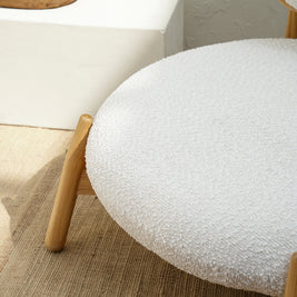 CADE BOUCLE LOUNGE CHAIR