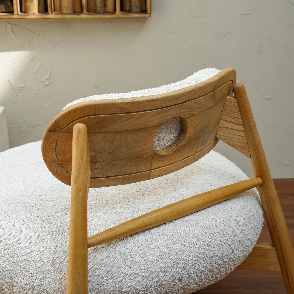 CADE BOUCLE LOUNGE CHAIR