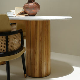 ANNABELLE DINING TABLE FLUTED