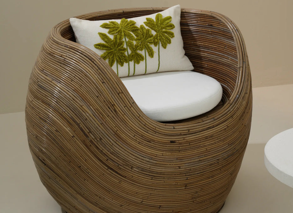 Menarik outdoor bamboo sofa lounger