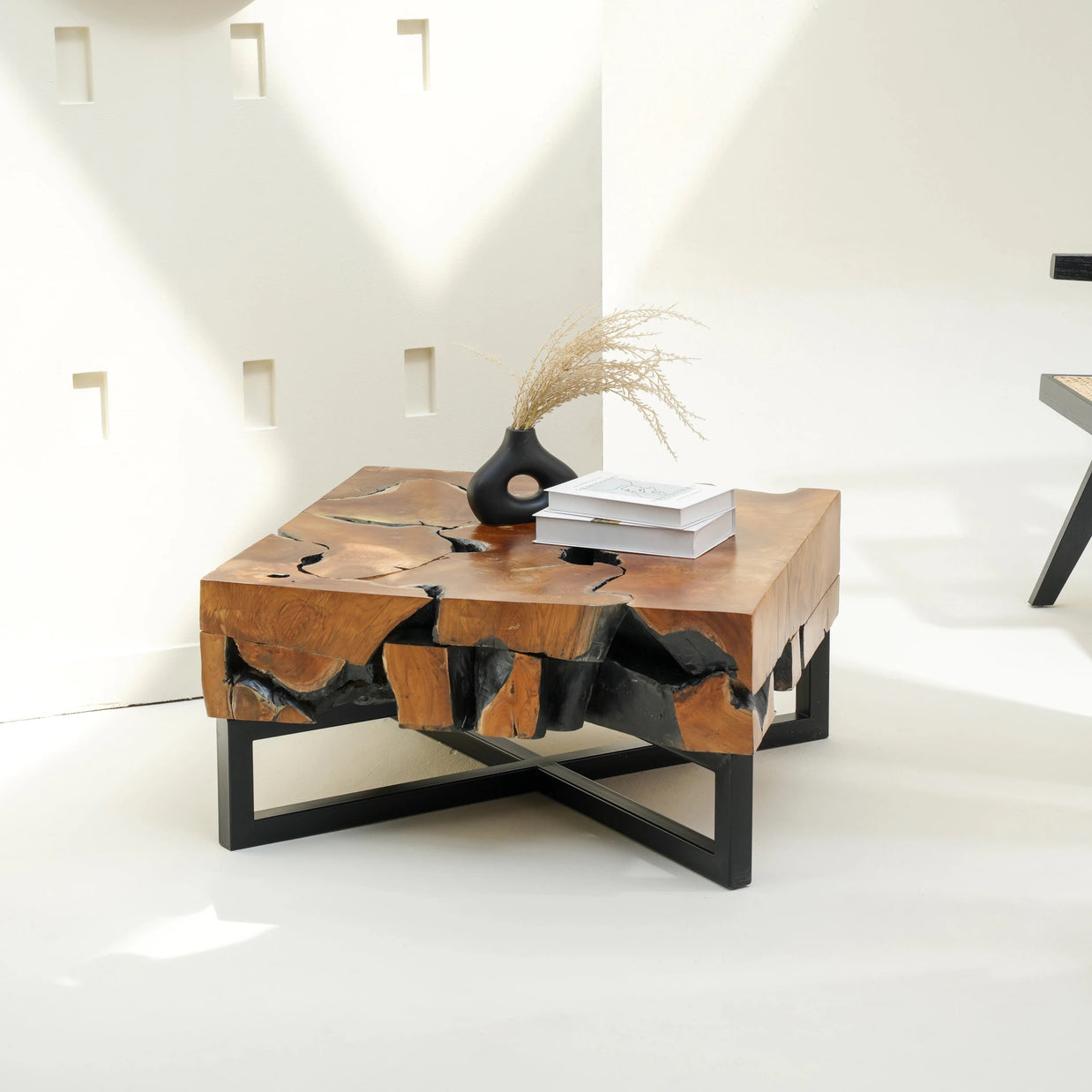 WOODEN MOSAIC COFFEE TABLE