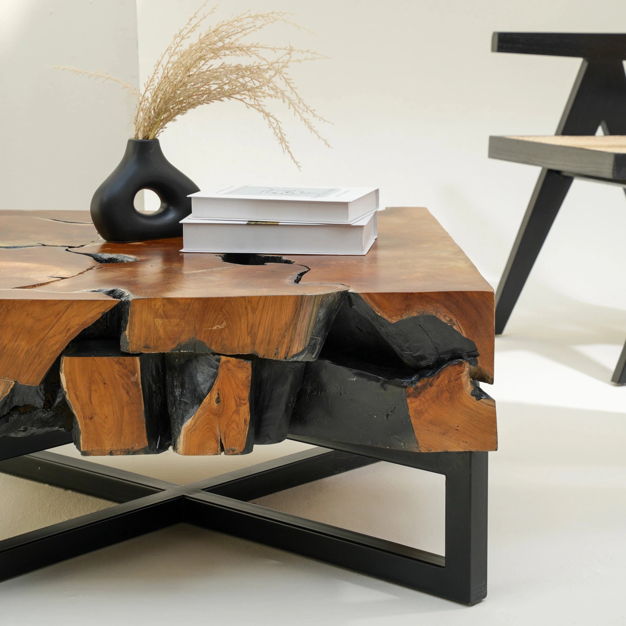 WOODEN MOSAIC COFFEE TABLE