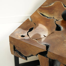WOODEN MOSAIC COFFEE TABLE