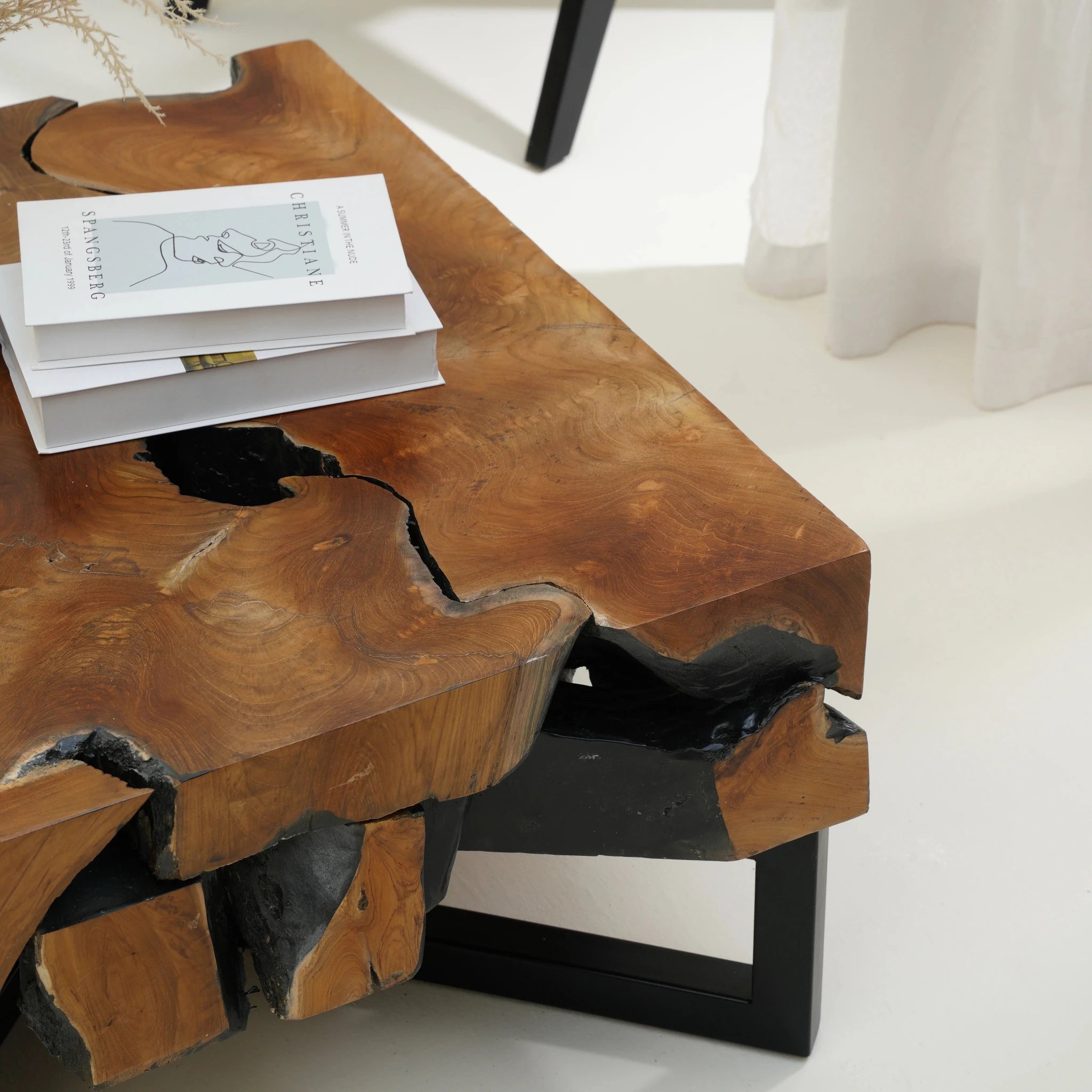WOODEN MOSAIC COFFEE TABLE