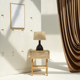 LEAN BEDSIDE TABLE/NIGHTSTAND NATURAL