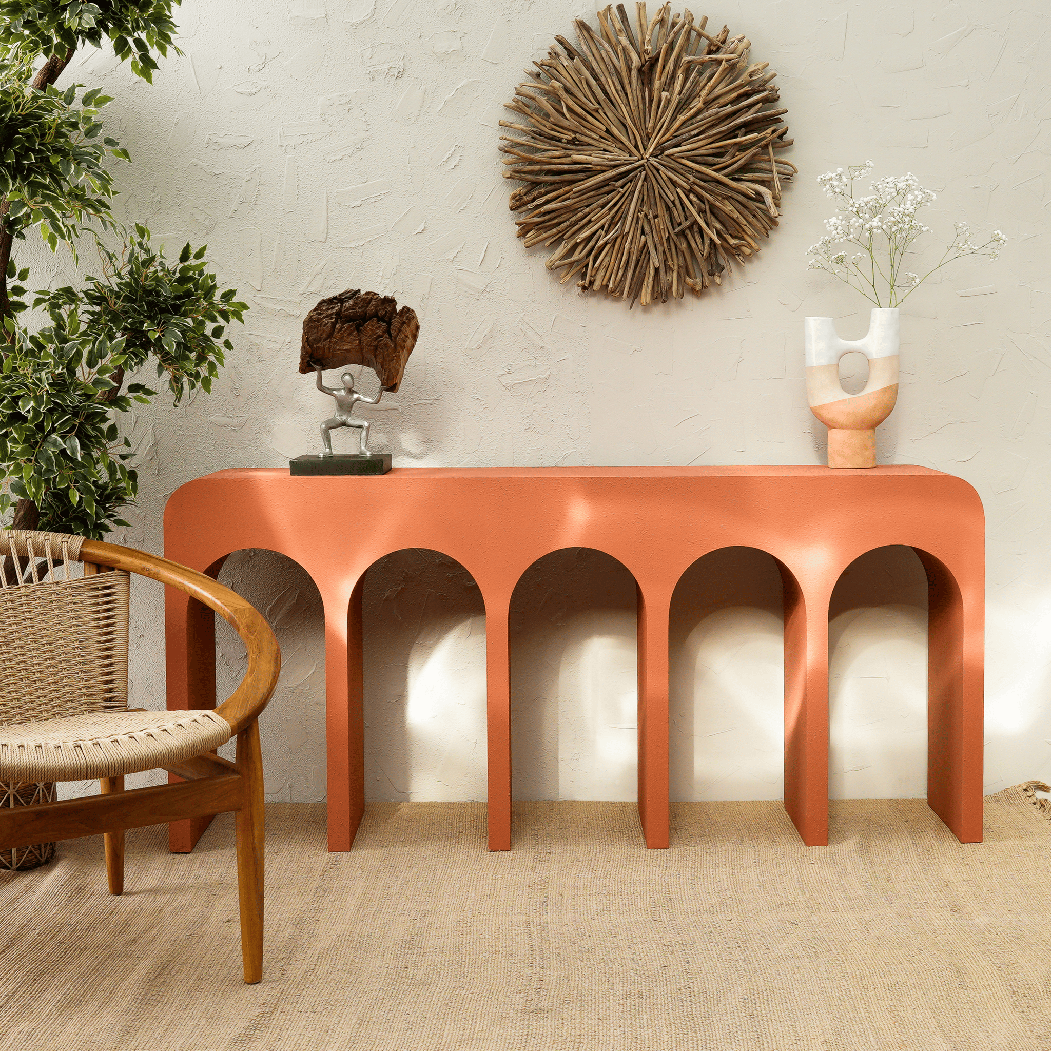 Marielle console table size variation display