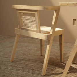 Modern white wash dining table and chairs