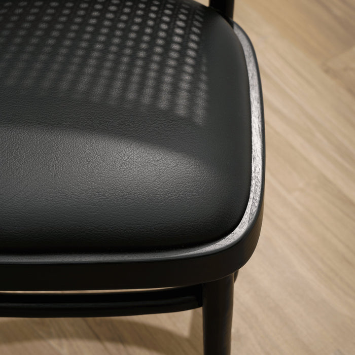 ALFRED DINING CHAIR BLACK WITH CUSHION