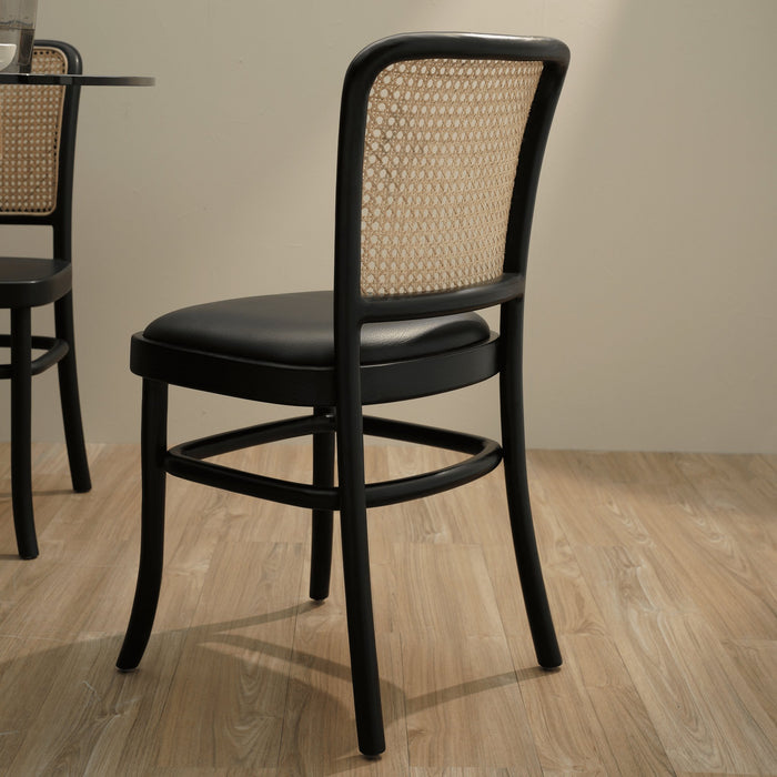 ALFRED DINING CHAIR BLACK WITH CUSHION