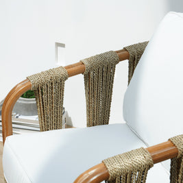 كرسي استرخاء منسوج من كانتيك