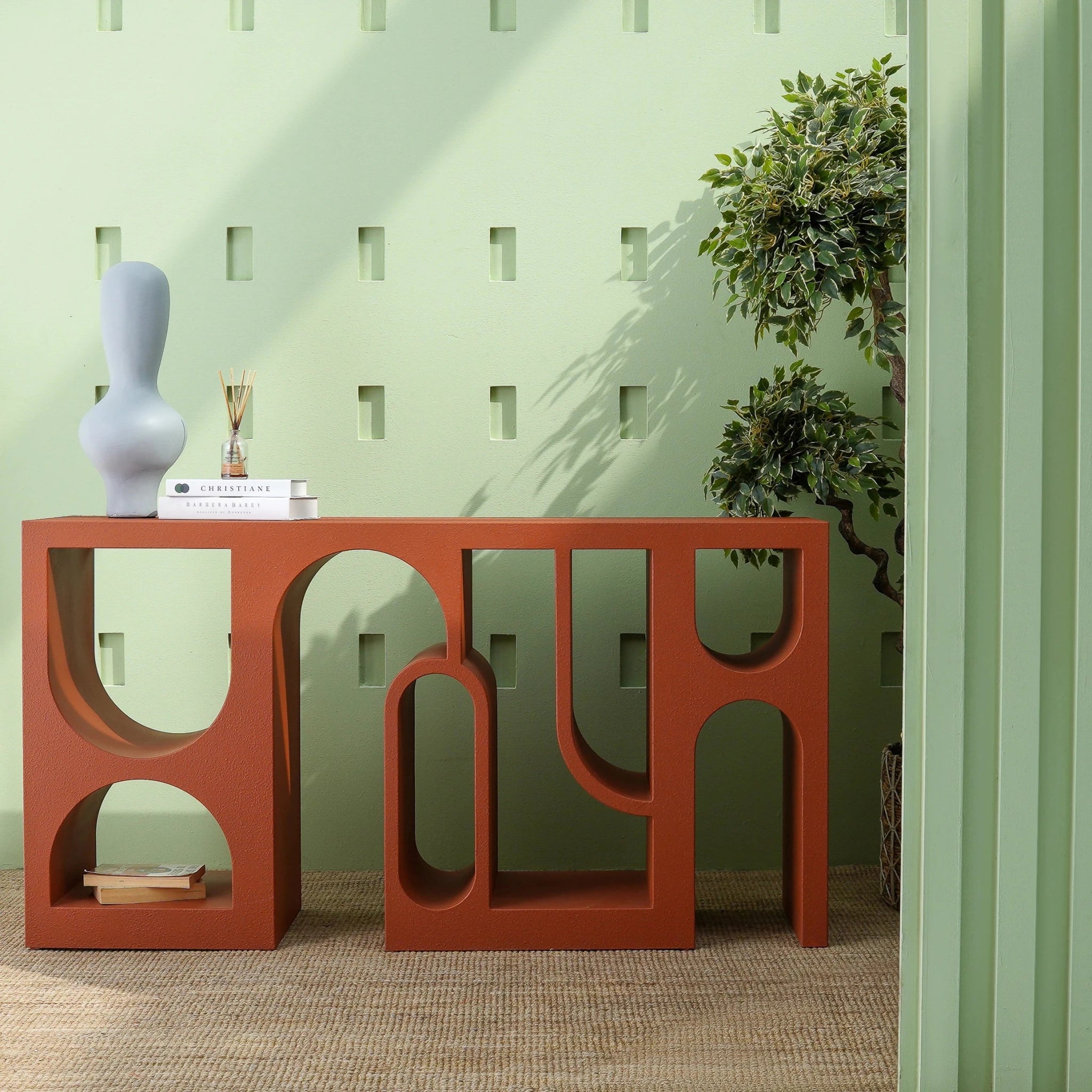 MATEO TEXTURED MDF CONSOLE TABLE