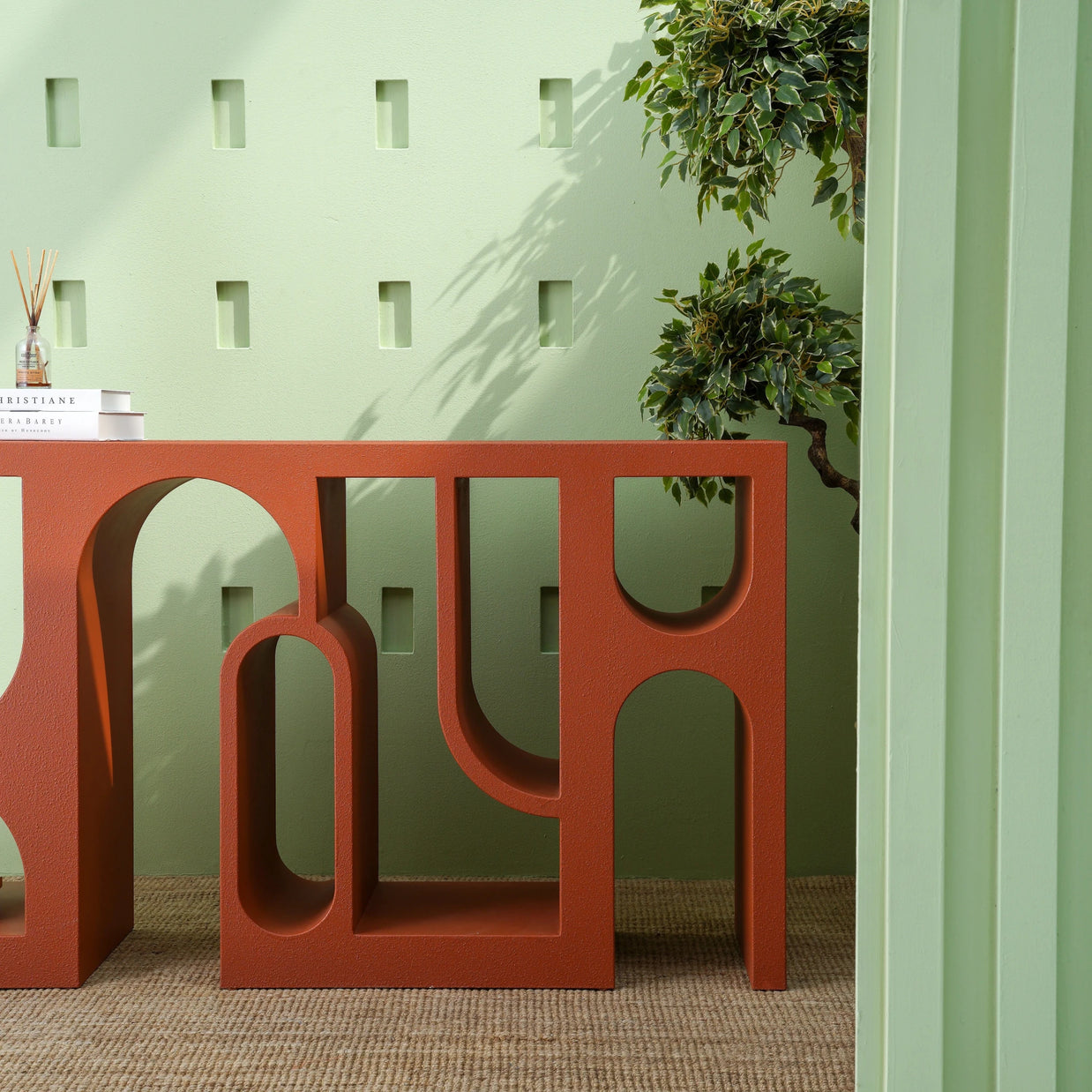 MATEO TEXTURED MDF CONSOLE TABLE