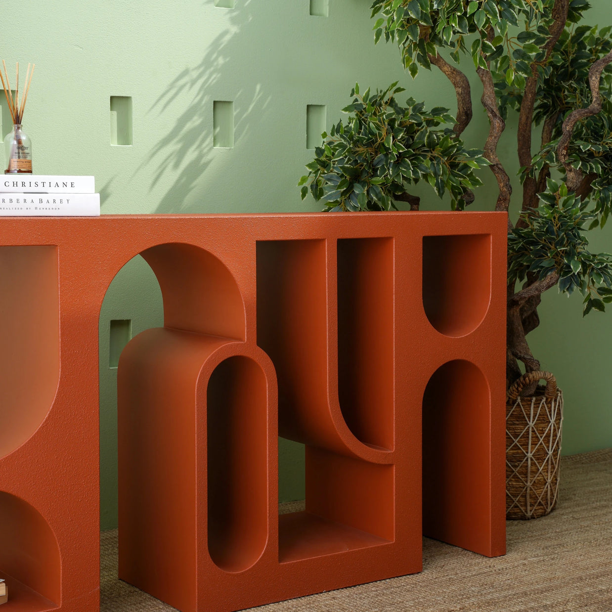 MATEO TEXTURED MDF CONSOLE TABLE