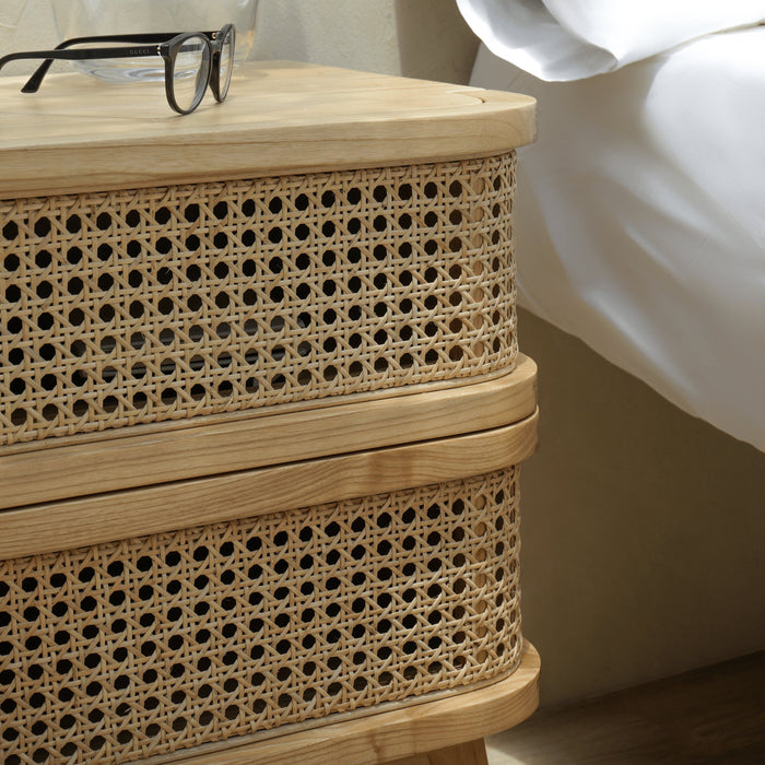 QUINCY RATTAN SIDE TABLE