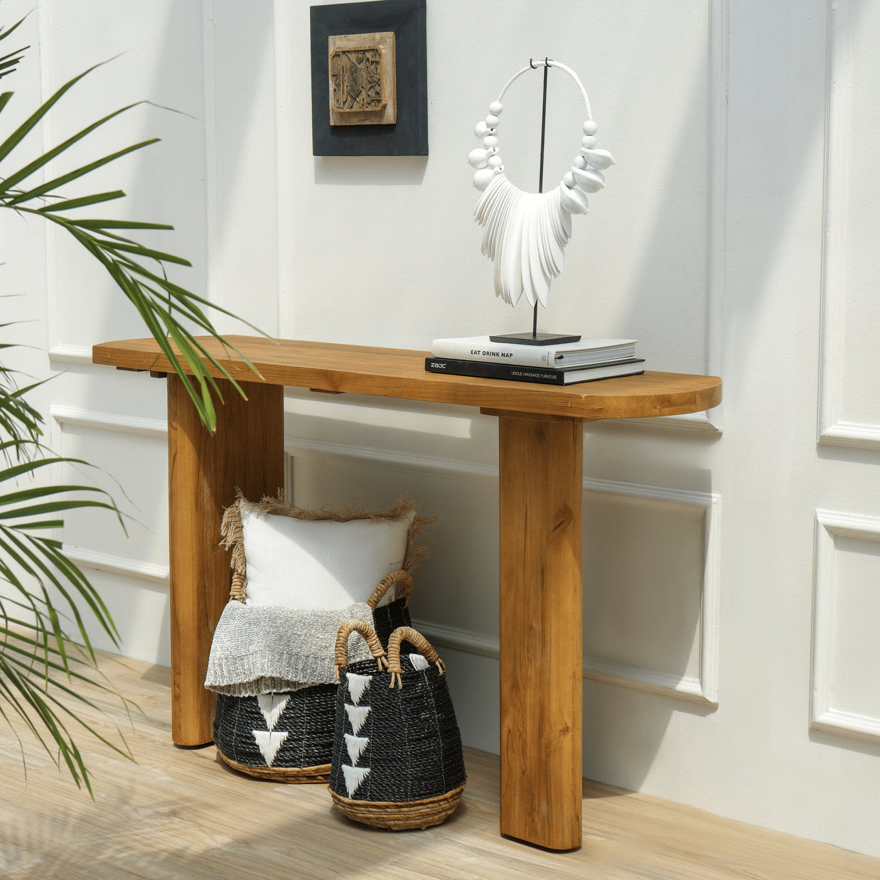 Minimalist Barito Console styled in contemporary interior