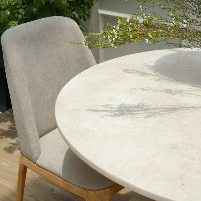 KENTANA ROUND TABLE WITH MARBLE TOP