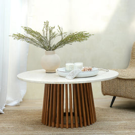 KENTANA COFFEE TABLE WITH MARBLE TOP