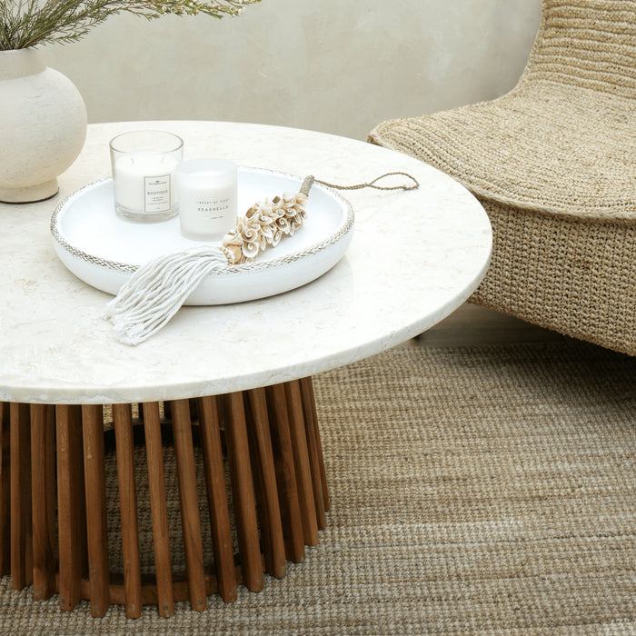 KENTANA COFFEE TABLE WITH MARBLE TOP