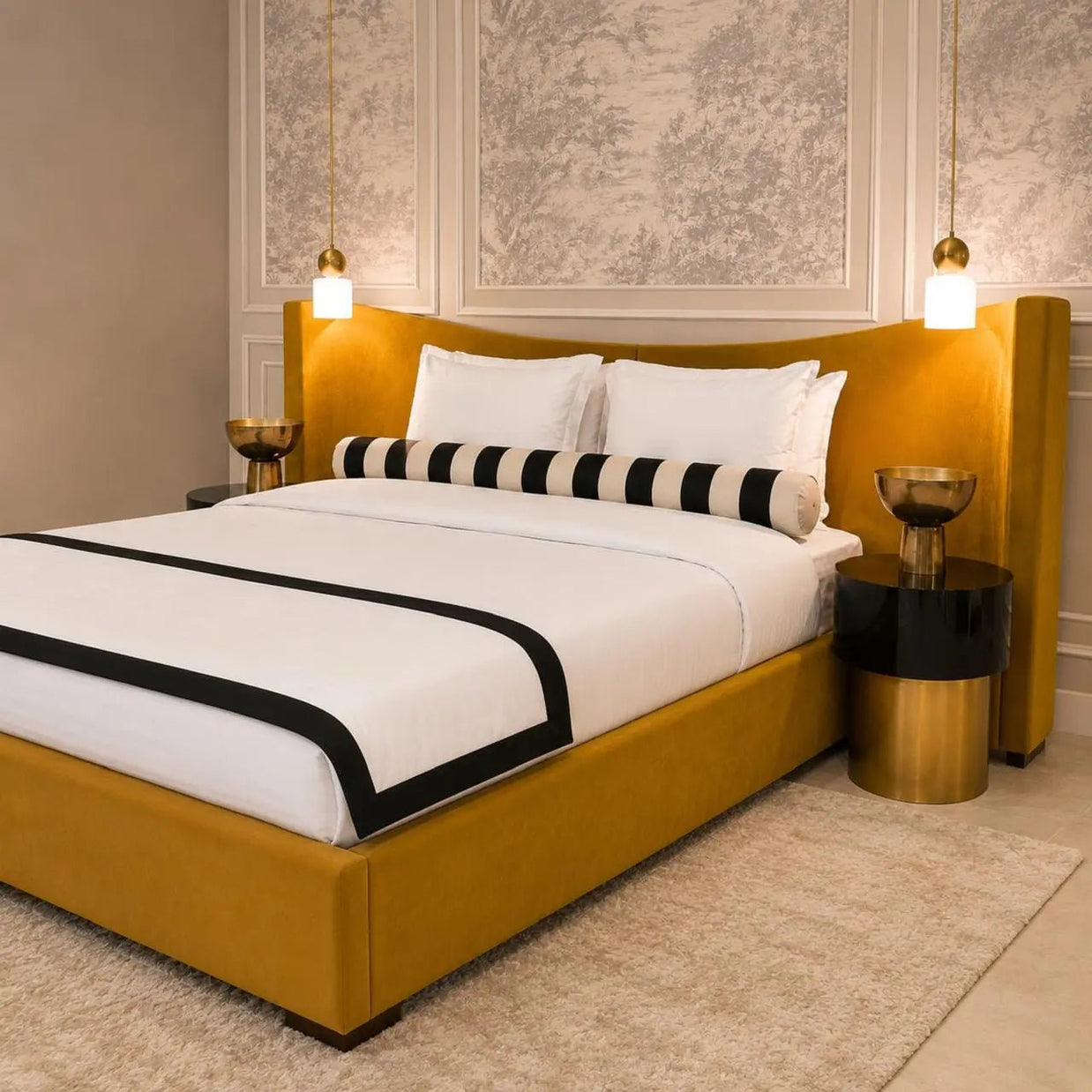 CAMILA CURVED BED