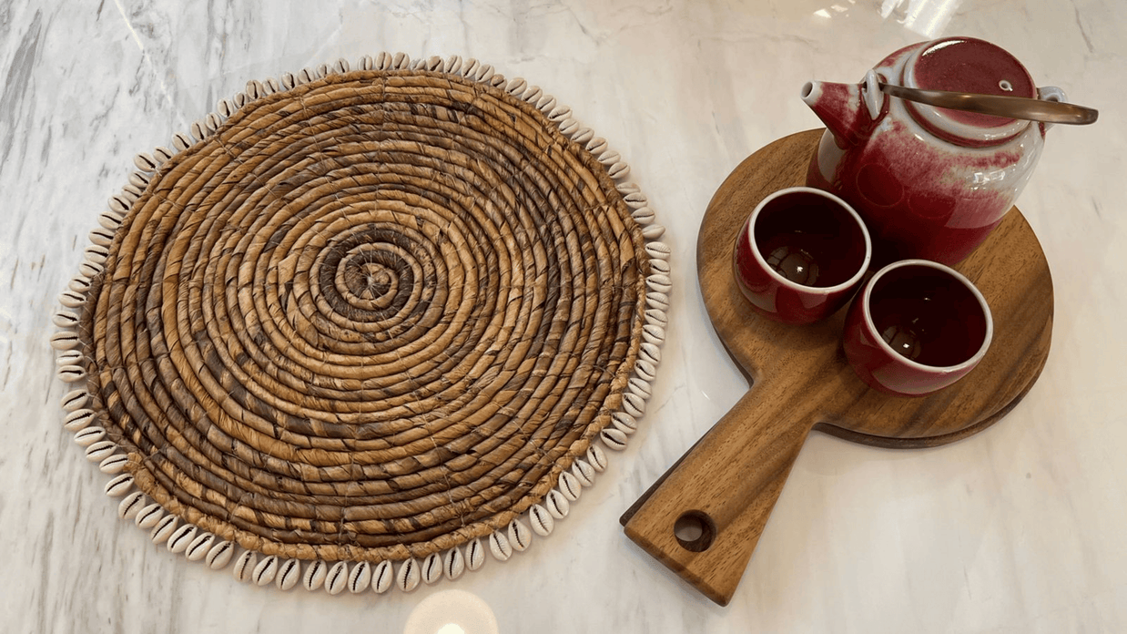 مفرش طاولة من ألياف الموز