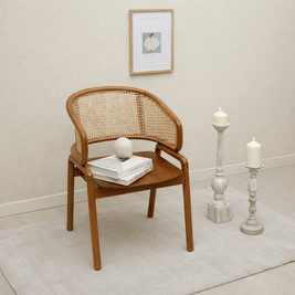 MINDY DINING CHAIR/BROWN
