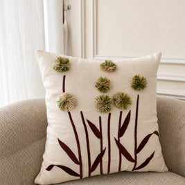 Sunflower cotton cushion, view 3