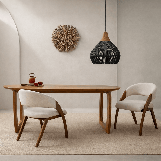 Sorento Solid Teak 6 Seater Dining Table