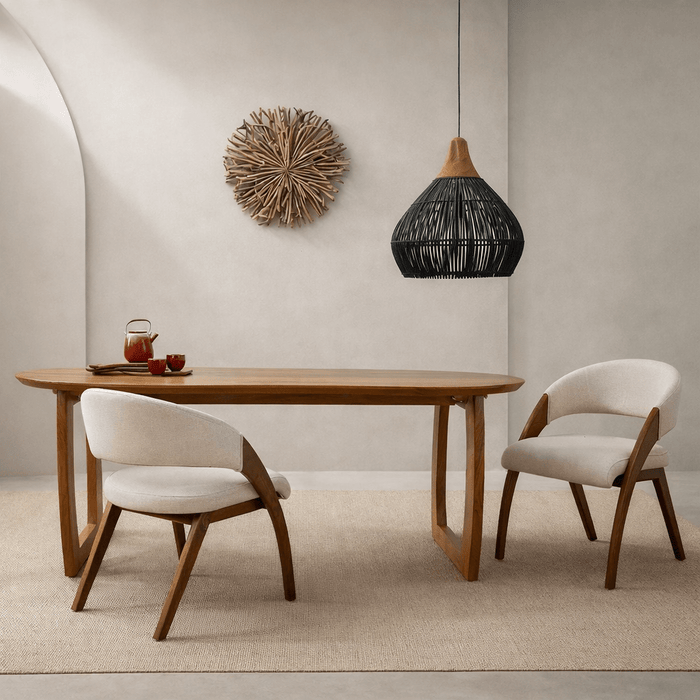 Sorento Solid Teak 6 Seater Dining Table