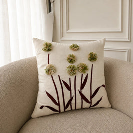 Sunflower cotton cushion, view 4
