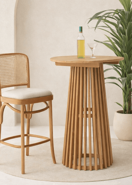 Alfred bar chair in teak wood