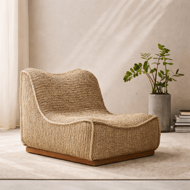 DIAZ PALM LEAF LOUNGE CHAIR