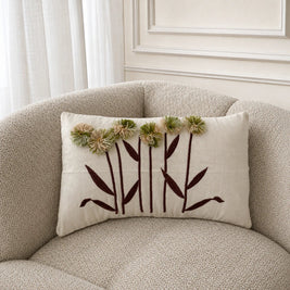 Sunflower cotton cushion, view 2