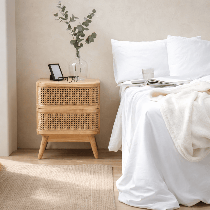 QUINCY RATTAN SIDE TABLE