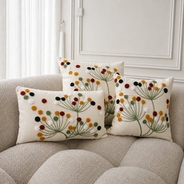 Cotton flower cushion, view 4
