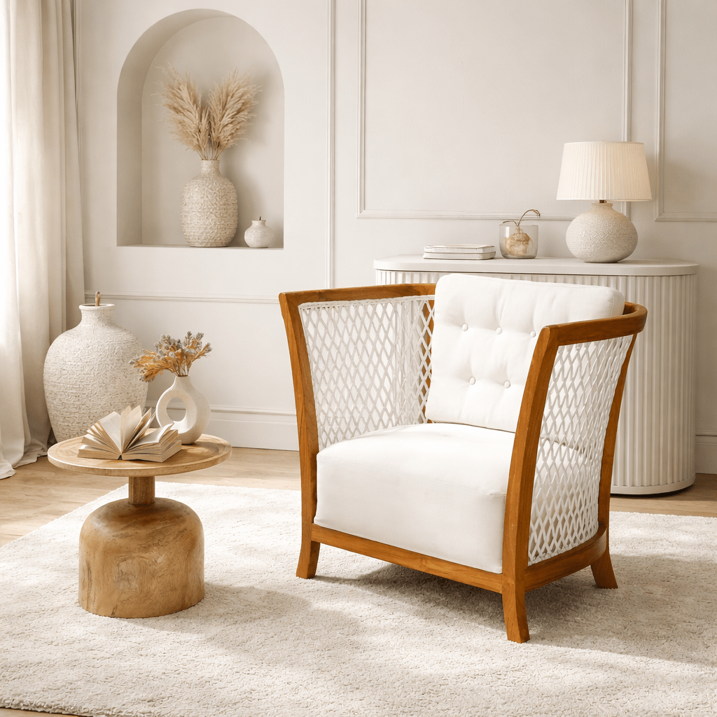 أريكة دوروثي وكرسي بذراعين