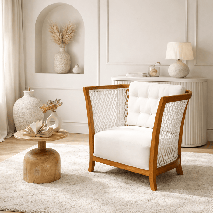 أريكة دوروثي وكرسي بذراعين