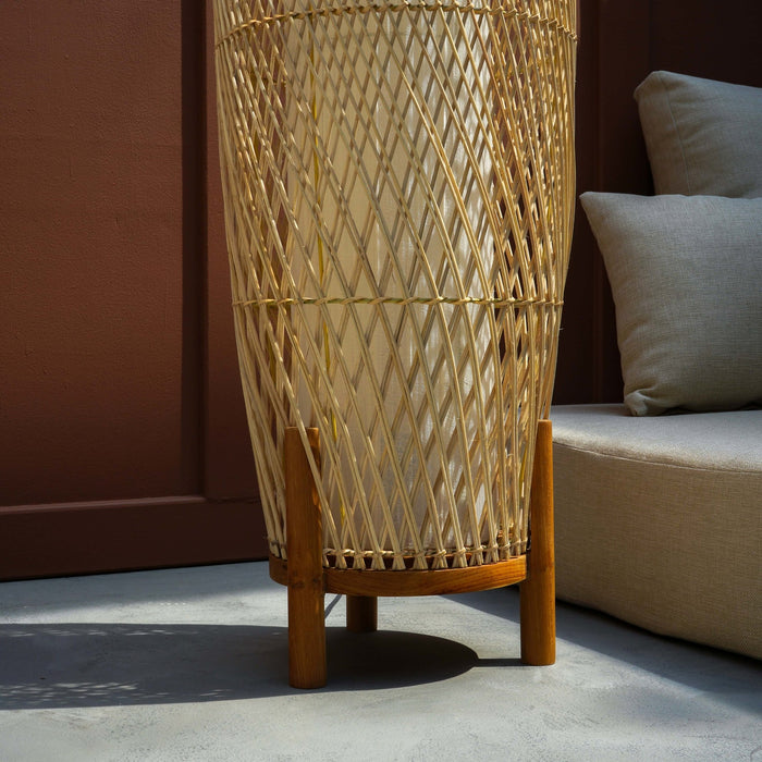 ADRIANNE WICKER FLOOR LAMP