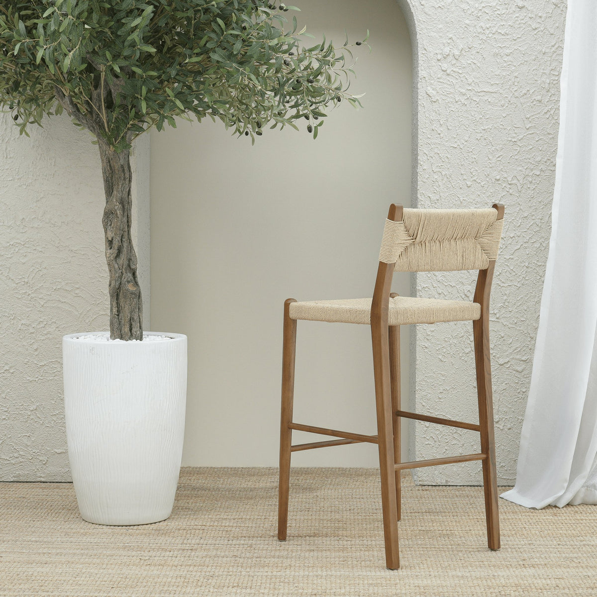 Juniper Rocking Chair JUNIPER BAR CHAIR TEAK WOOD – Wood Culture