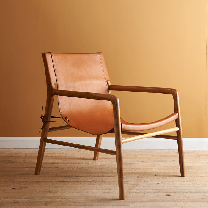 SUTRIS LEATHER LOUNGE CHAIR