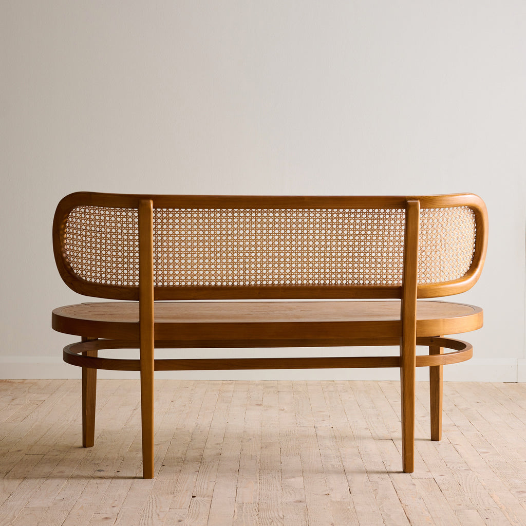 MAGDA RATTAN BENCH Wood Culture